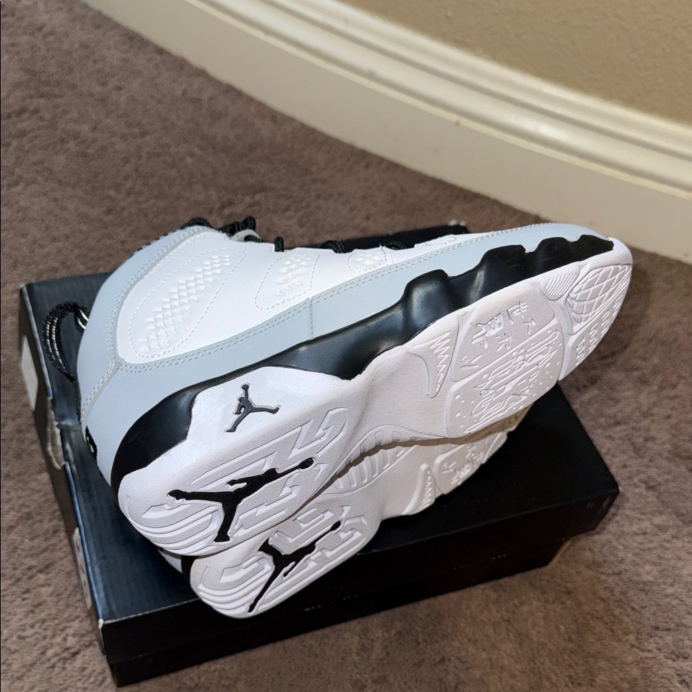 Jordan White and Gray High-Tops with Black Accents - Picture 7 of 12